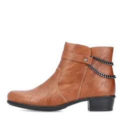 New Rieker Botki Damskie Kramell Brazowe