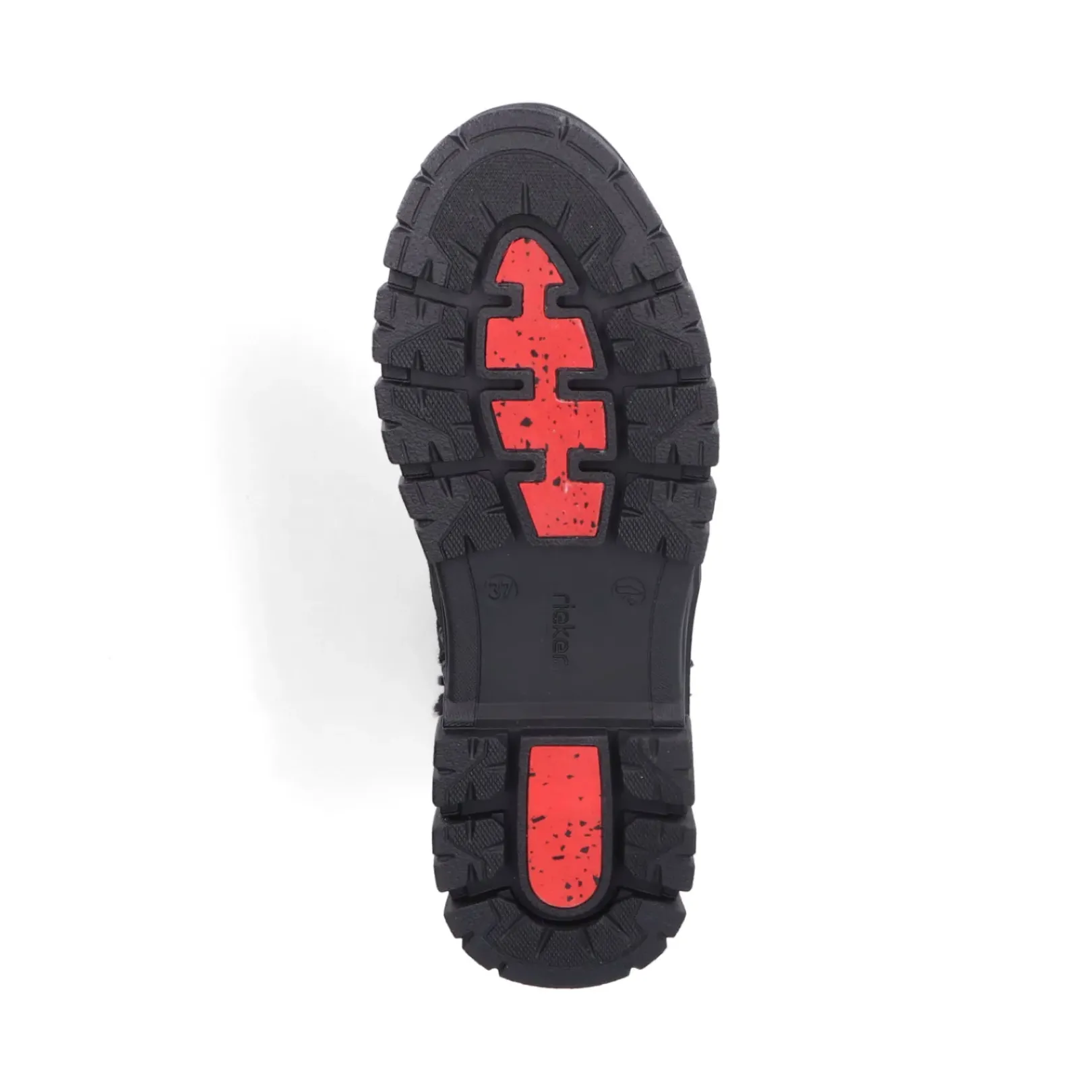 Discount Rieker Botki Damskie Na Sznurku, Nocna, Czarna