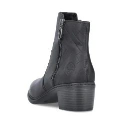 Discount Rieker Botki Damskie W Kolorze Nocno-Czarnym