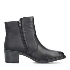 Discount Rieker Botki Damskie W Kolorze Nocno-Czarnym