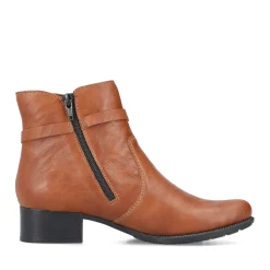 Hot Rieker Botki Damskie W Kolorze Lisiego Brazu