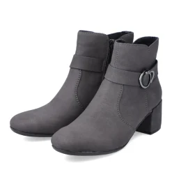 Clearance Rieker Botki Damskie W Kolorze Antracytowym