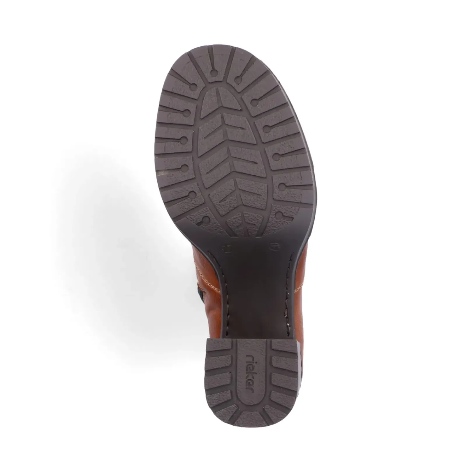 Hot Rieker Botki Damskie W Kolorze Lisiego Brazu