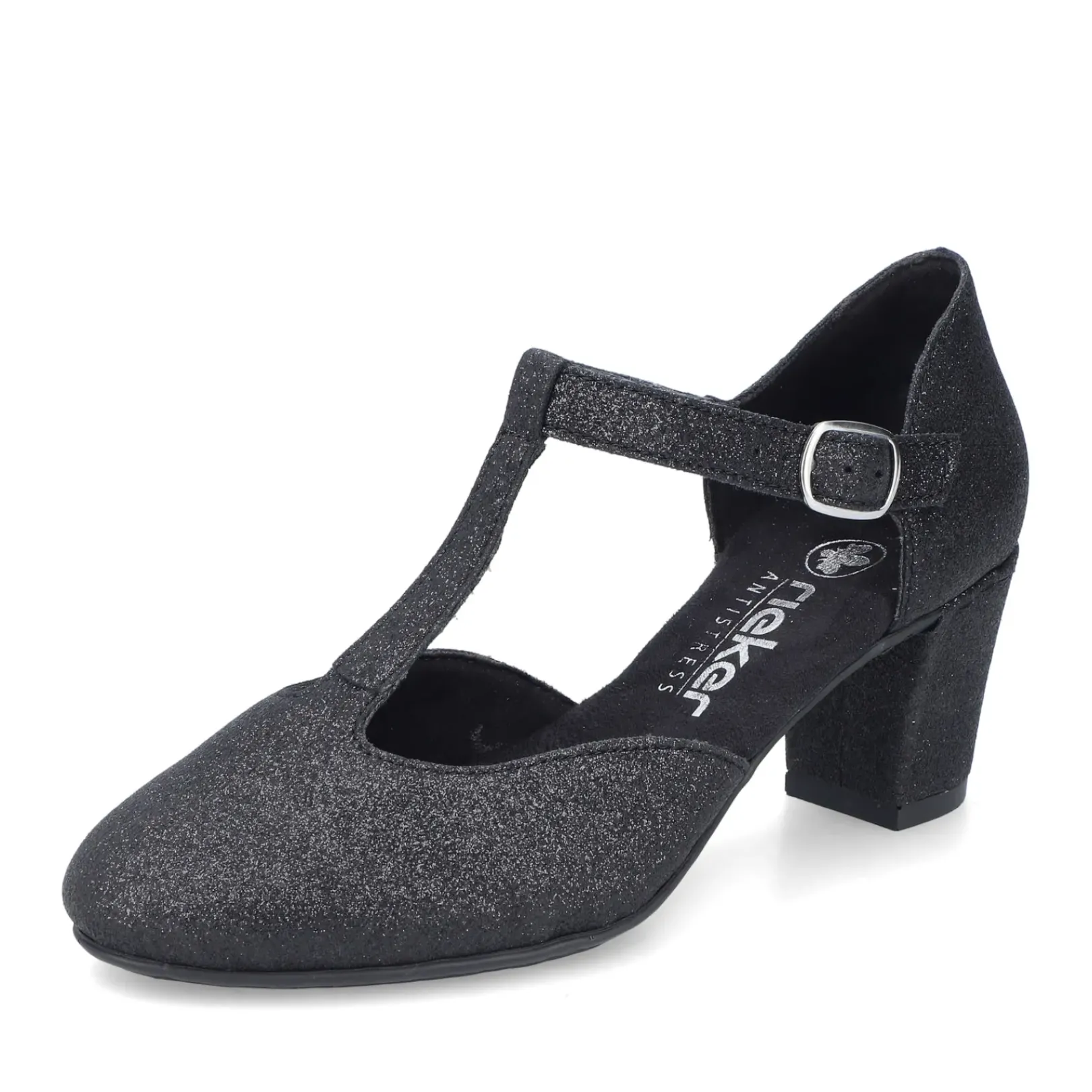 Fashion Rieker Czolenka Damskie W Kolorze Nocno-Czarnym