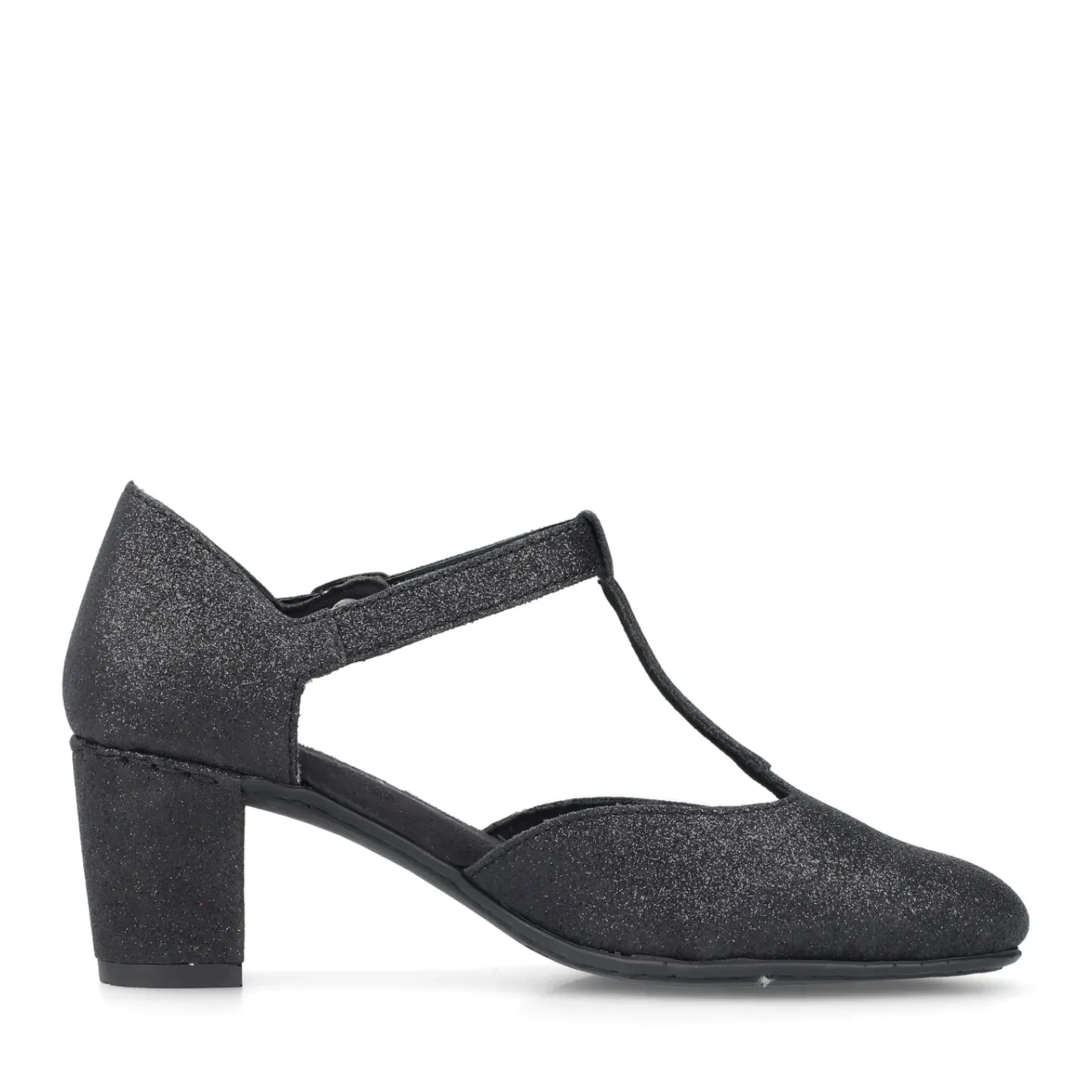 Fashion Rieker Czolenka Damskie W Kolorze Nocno-Czarnym