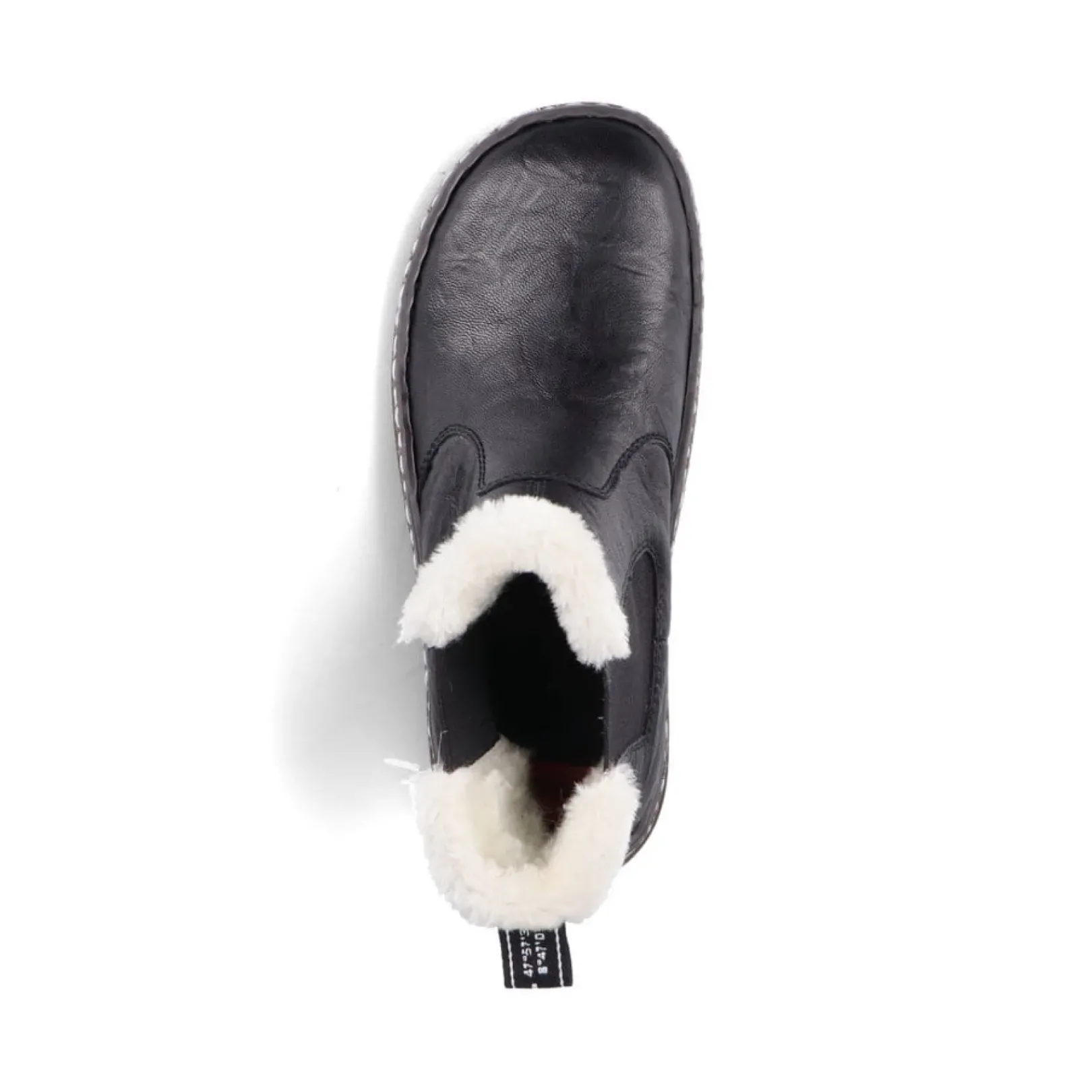 Fashion Rieker Damskie Botki Chelsea, Nocne, Czarne
