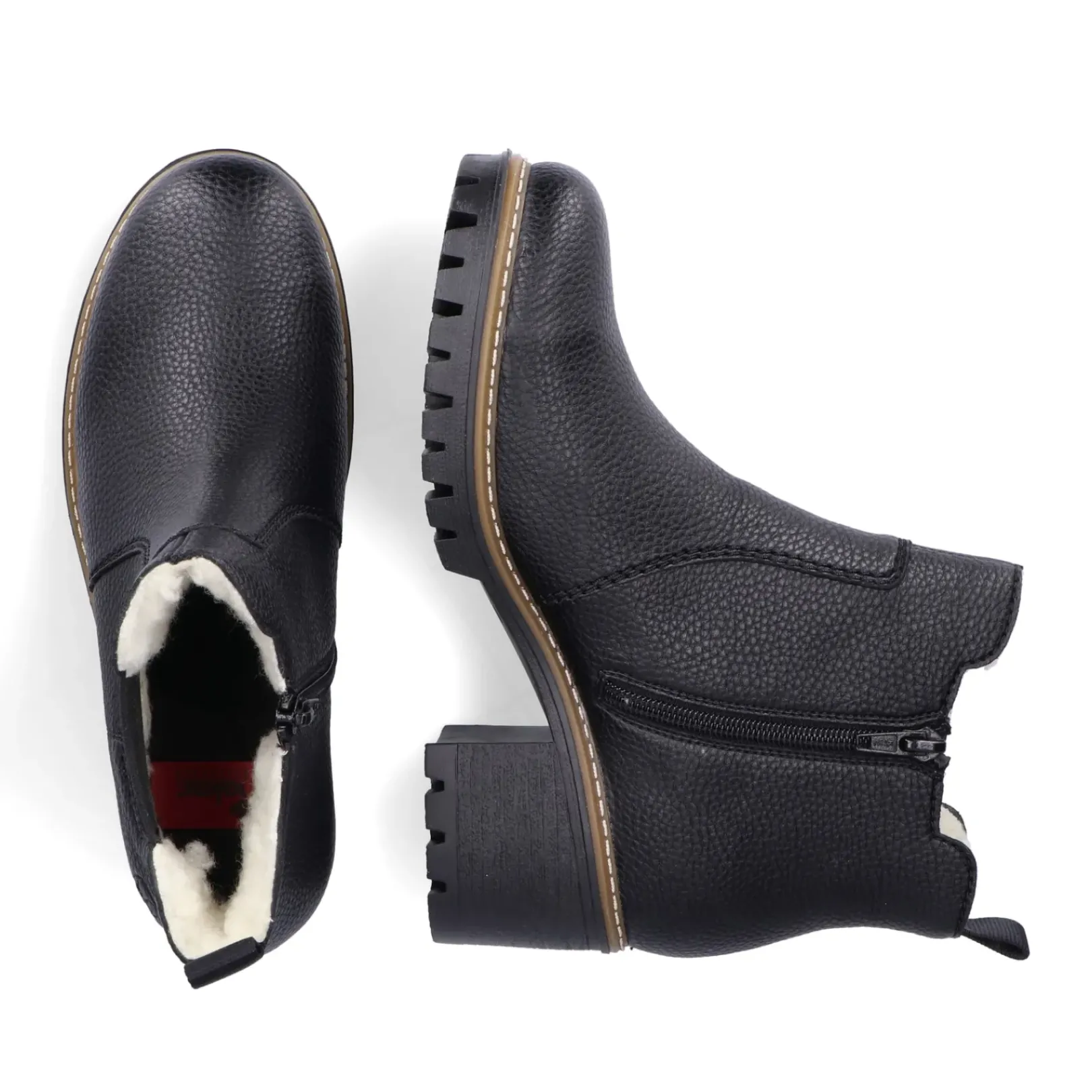 Sale Rieker Damskie Botki Chelsea, Nocne, Czarne
