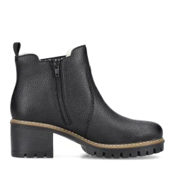 Sale Rieker Damskie Botki Chelsea, Nocne, Czarne