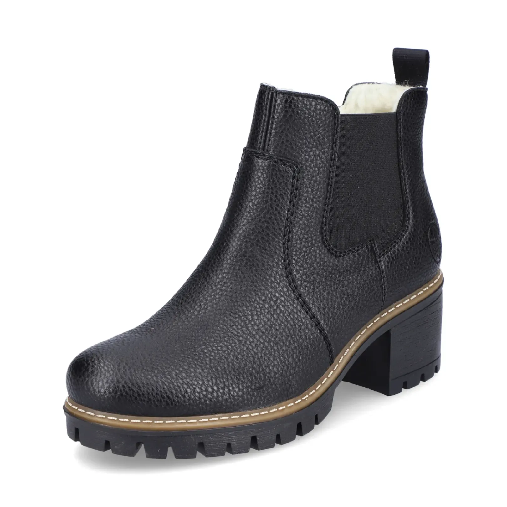 Sale Rieker Damskie Botki Chelsea, Nocne, Czarne
