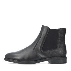 Clearance Rieker Damskie Botki Chelsea, Nocne, Czarne