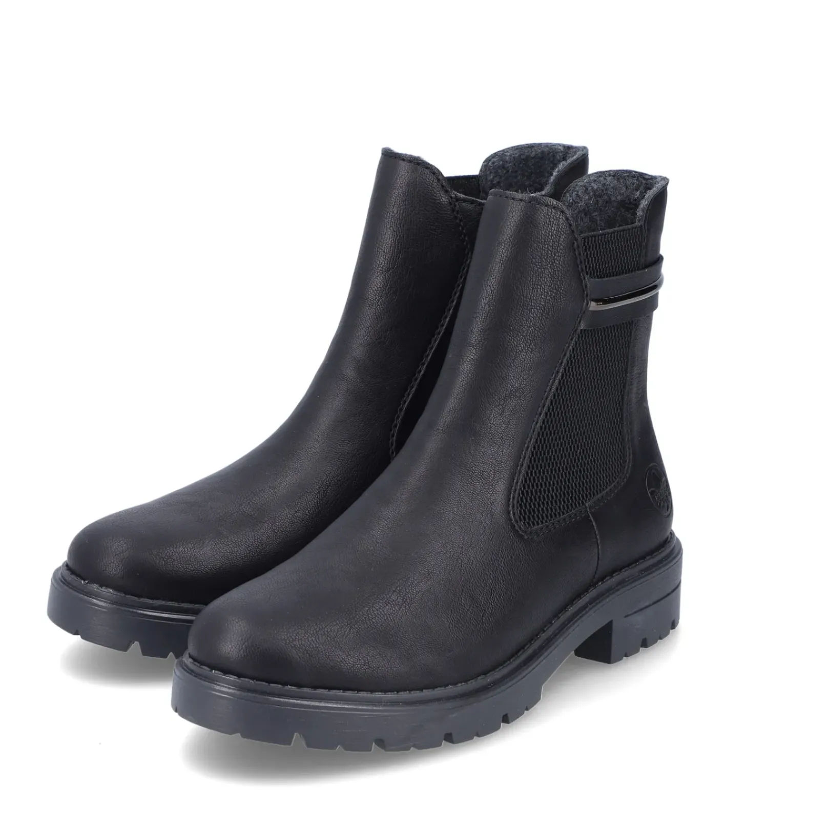Sale Rieker Damskie Botki Chelsea, Nocne, Czarne
