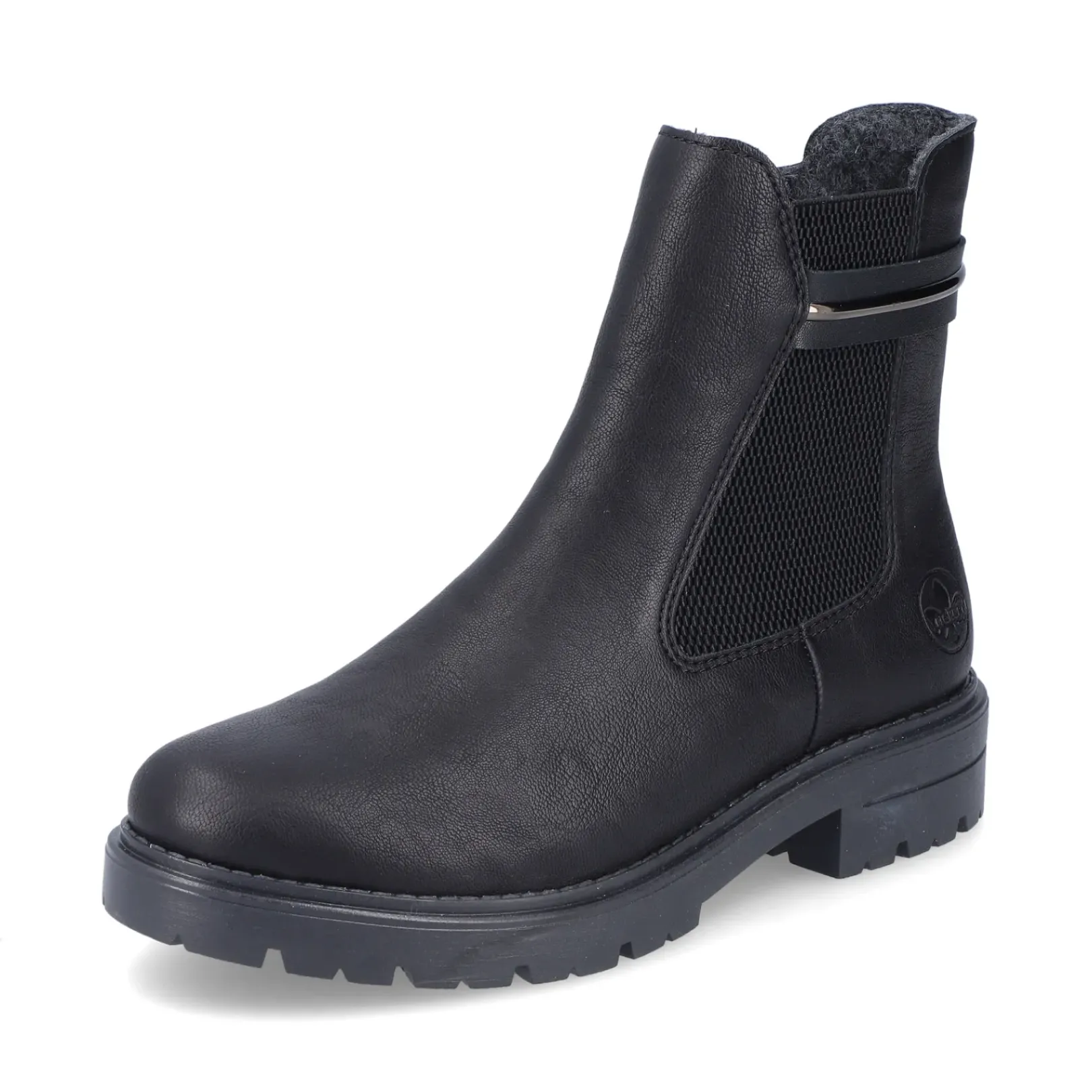 Sale Rieker Damskie Botki Chelsea, Nocne, Czarne