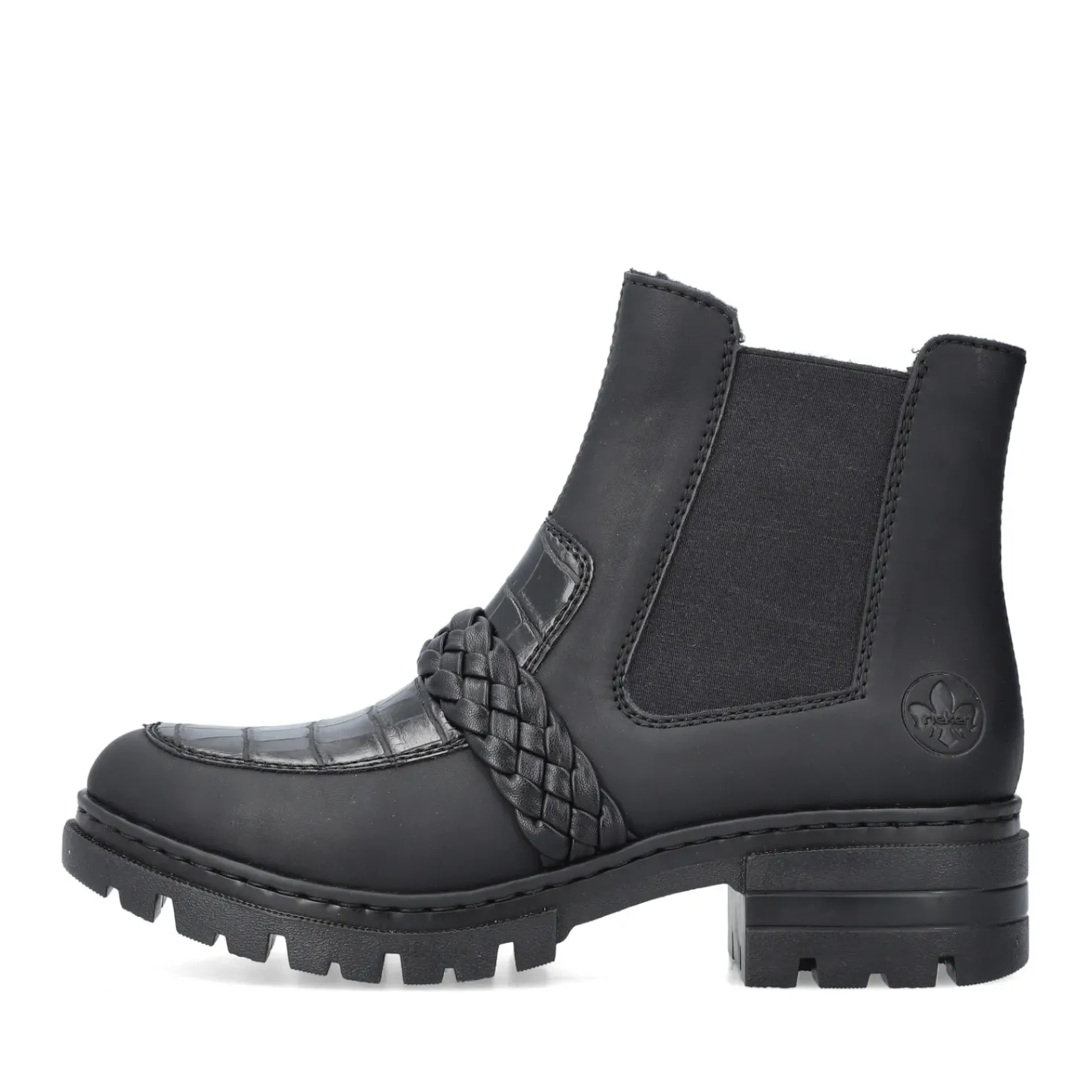 Sale Rieker Damskie Botki Chelsea, Nocne, Czarne