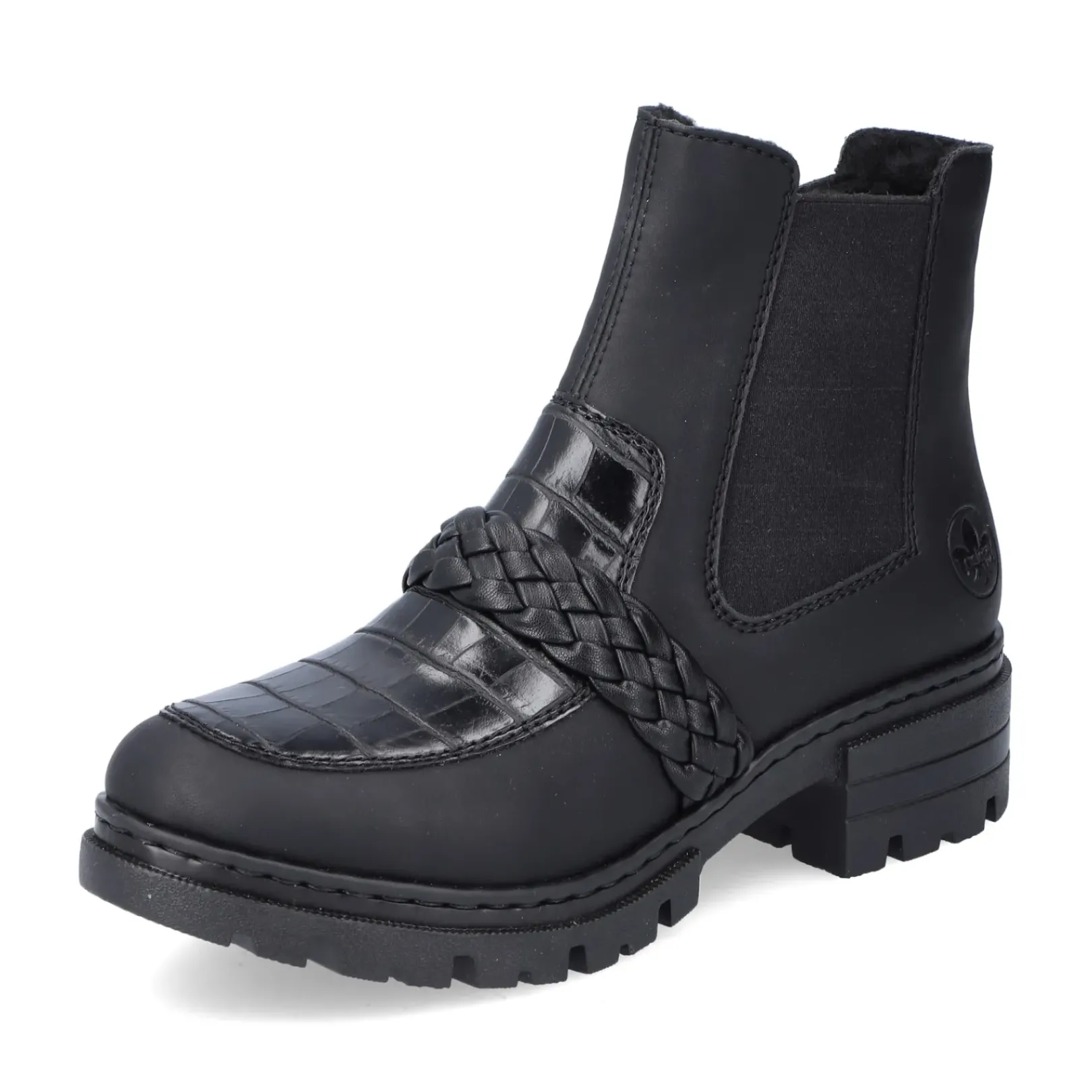 Sale Rieker Damskie Botki Chelsea, Nocne, Czarne