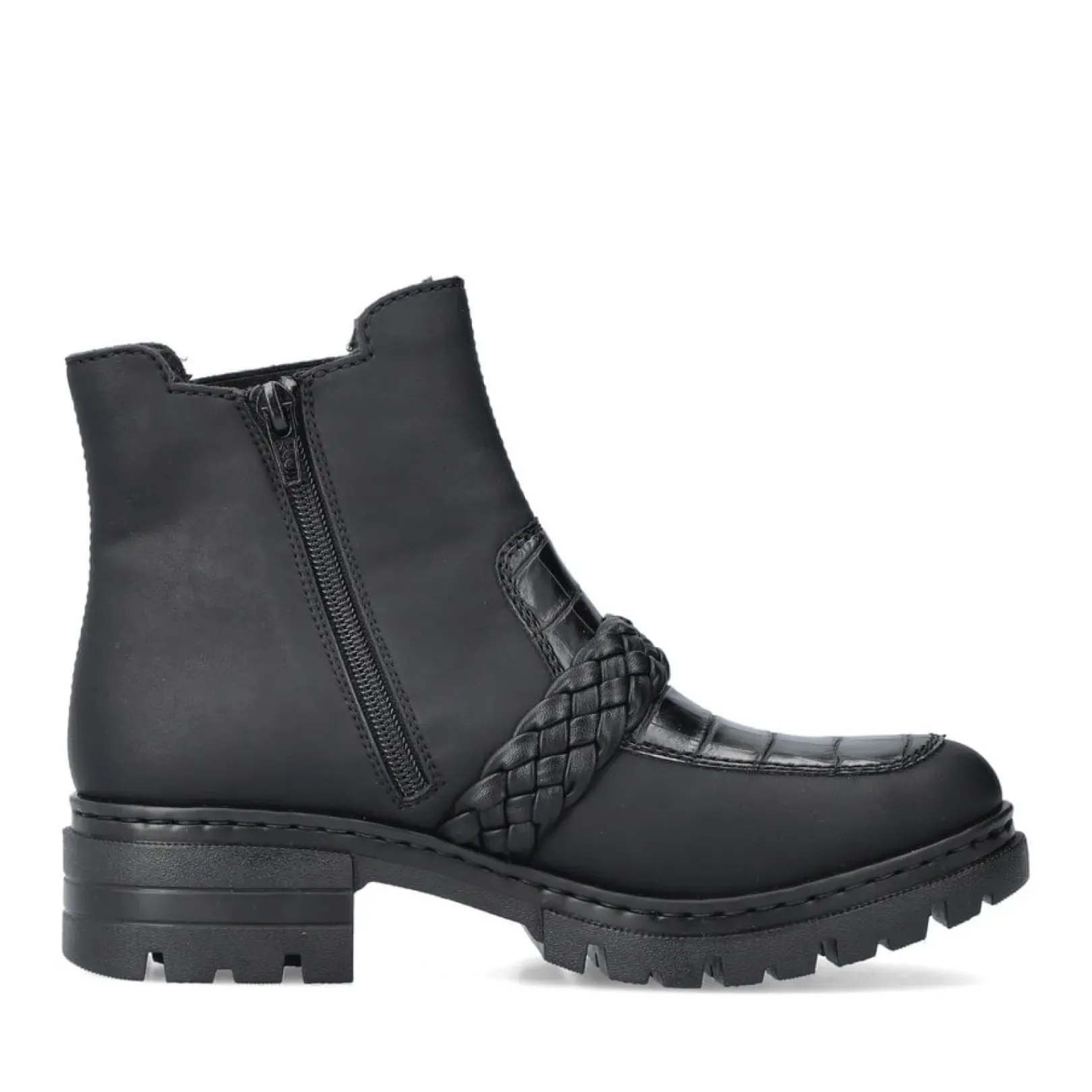 Sale Rieker Damskie Botki Chelsea, Nocne, Czarne
