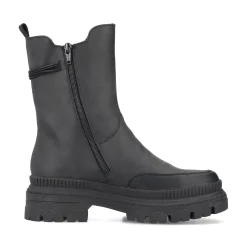 Clearance Rieker Damskie Botki Chelsea, Nocne, Czarne
