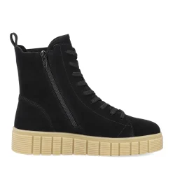 Outlet Rieker Damskie Buty Chelsea Urban-Czarno-Piaskowo-Bezowy
