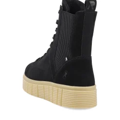 Outlet Rieker Damskie Buty Chelsea Urban-Czarno-Piaskowo-Bezowy