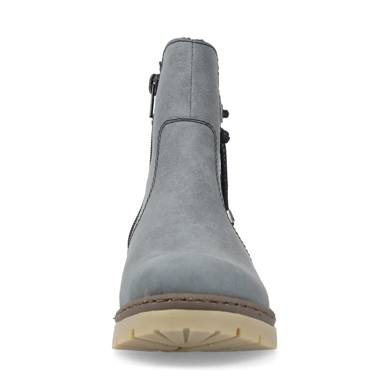 Fashion Rieker Damskie Buty Chelsea W Kolorze Szaro-Niebiesko-Czarnym