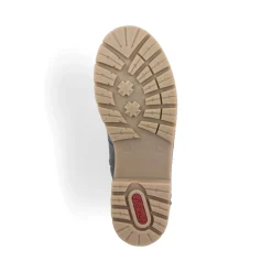 Fashion Rieker Damskie Buty Chelsea W Kolorze Szaro-Niebiesko-Czarnym