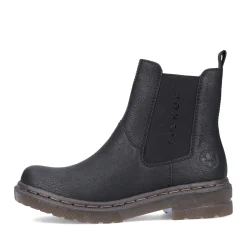 Hot Rieker Damskie Buty Chelsea , Asfaltowe, Czarne