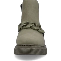 New Rieker Damskie Buty Chelsea W Kolorze Wojskowej Zieleni