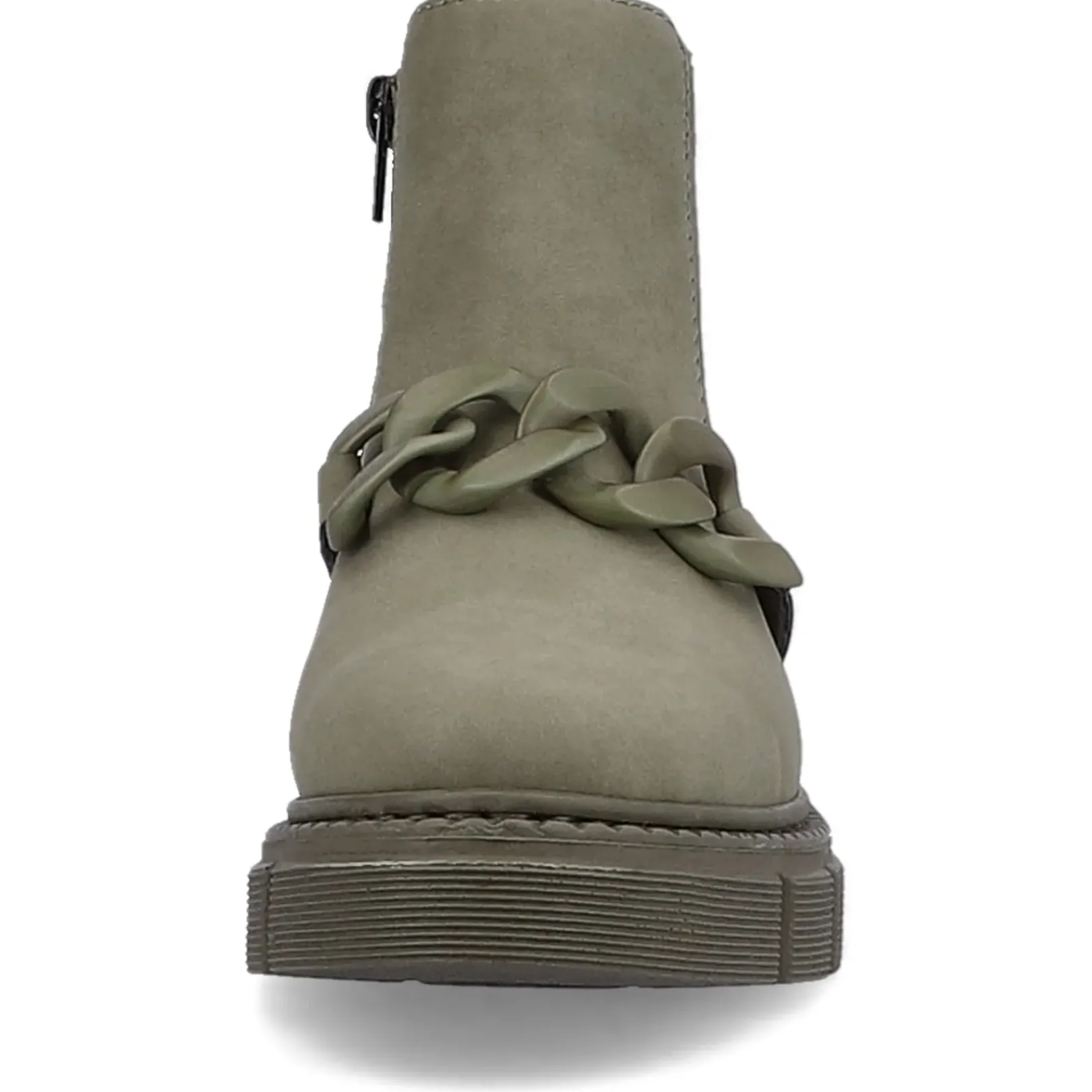 New Rieker Damskie Buty Chelsea W Kolorze Wojskowej Zieleni
