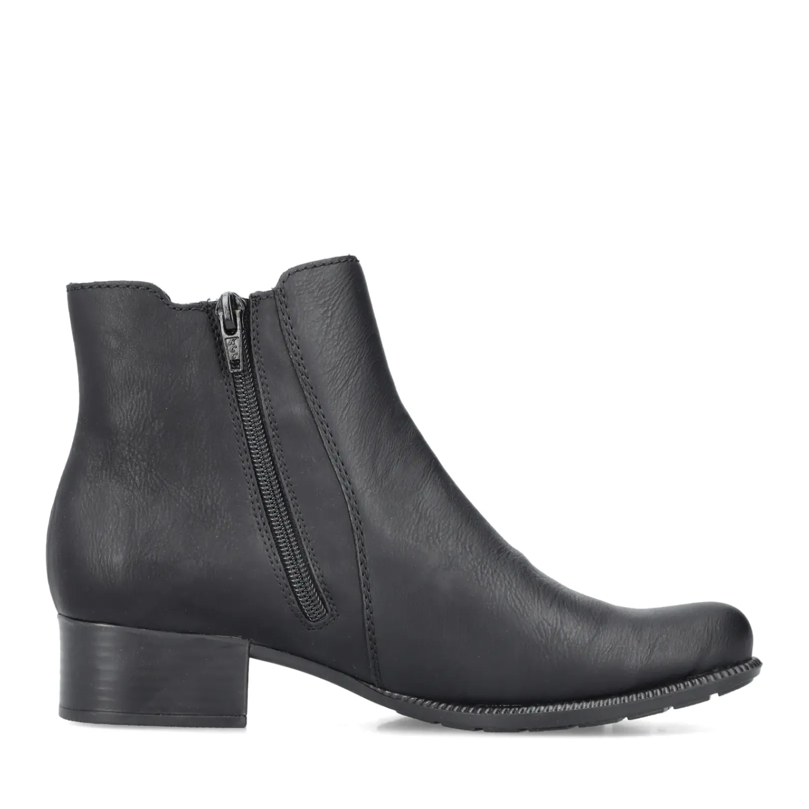 Hot Rieker Damskie Buty Chelsea W Kolorze Ciemnej Czerni
