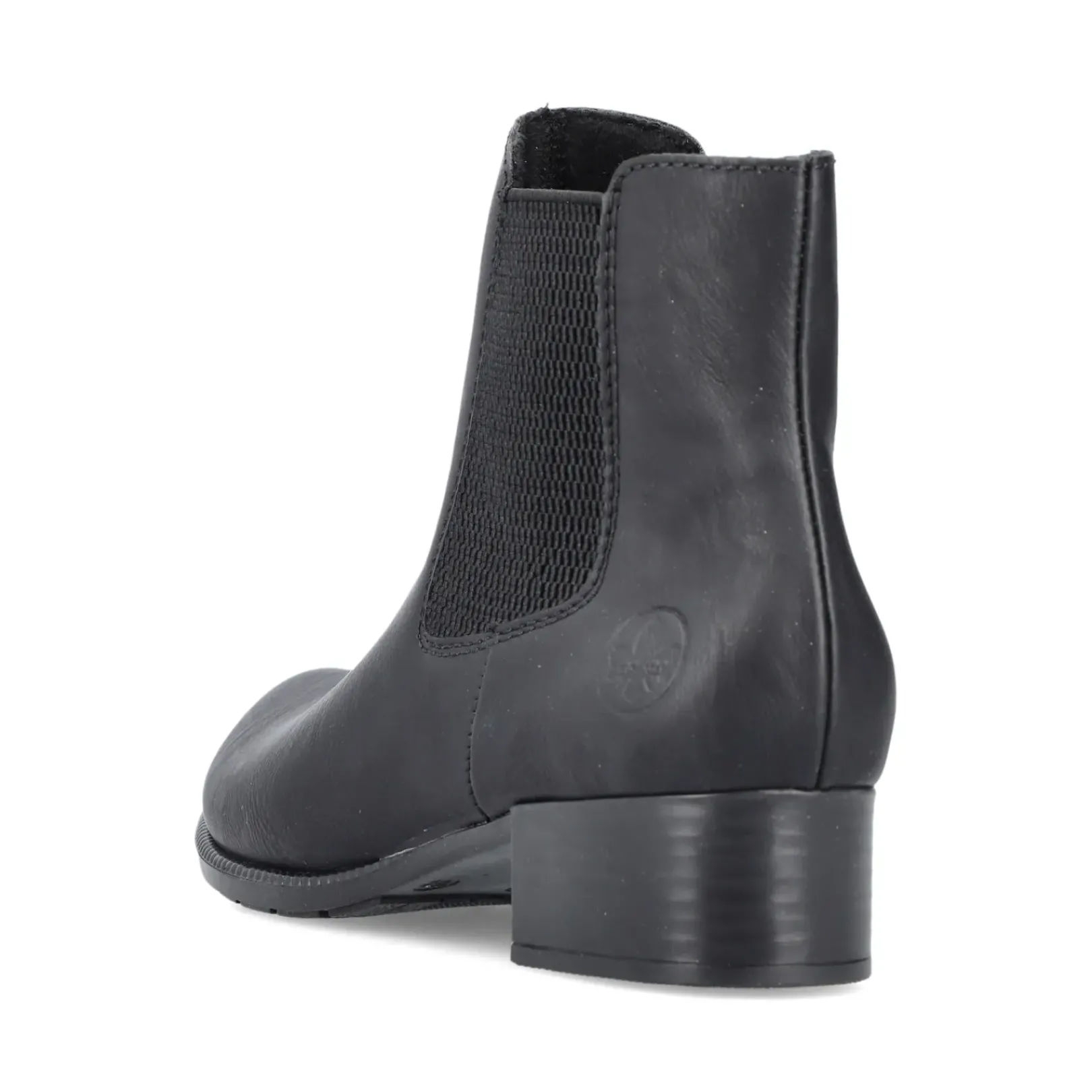 Hot Rieker Damskie Buty Chelsea W Kolorze Ciemnej Czerni