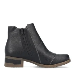 Clearance Rieker Damskie Buty Chelsea , Asfaltowe, Czarne