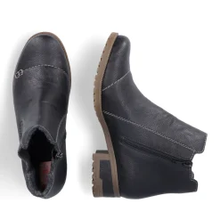 Clearance Rieker Damskie Buty Chelsea , Asfaltowe, Czarne