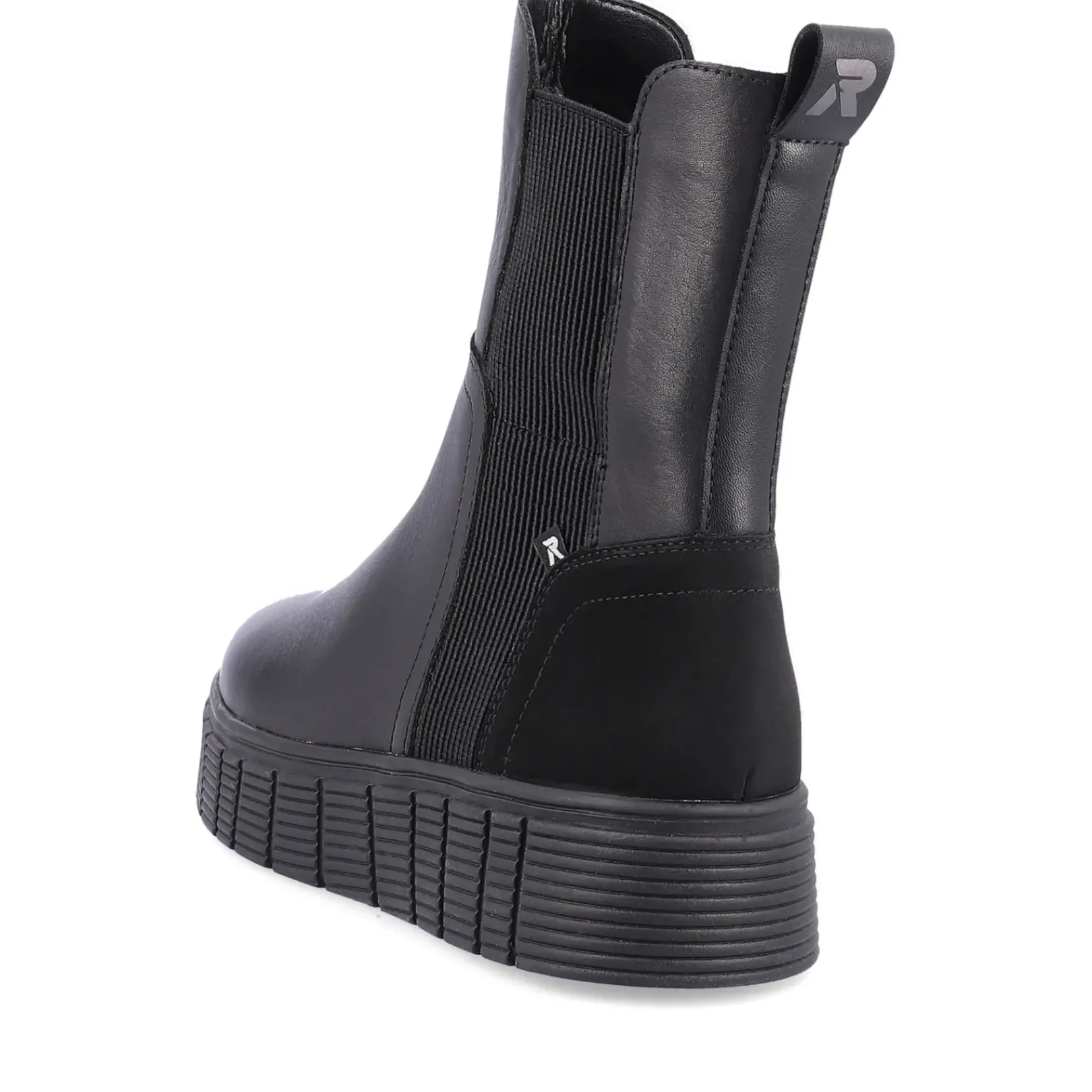 Hot Rieker Damskie Buty Chelsea W Kolorze Ciemnej Czerni