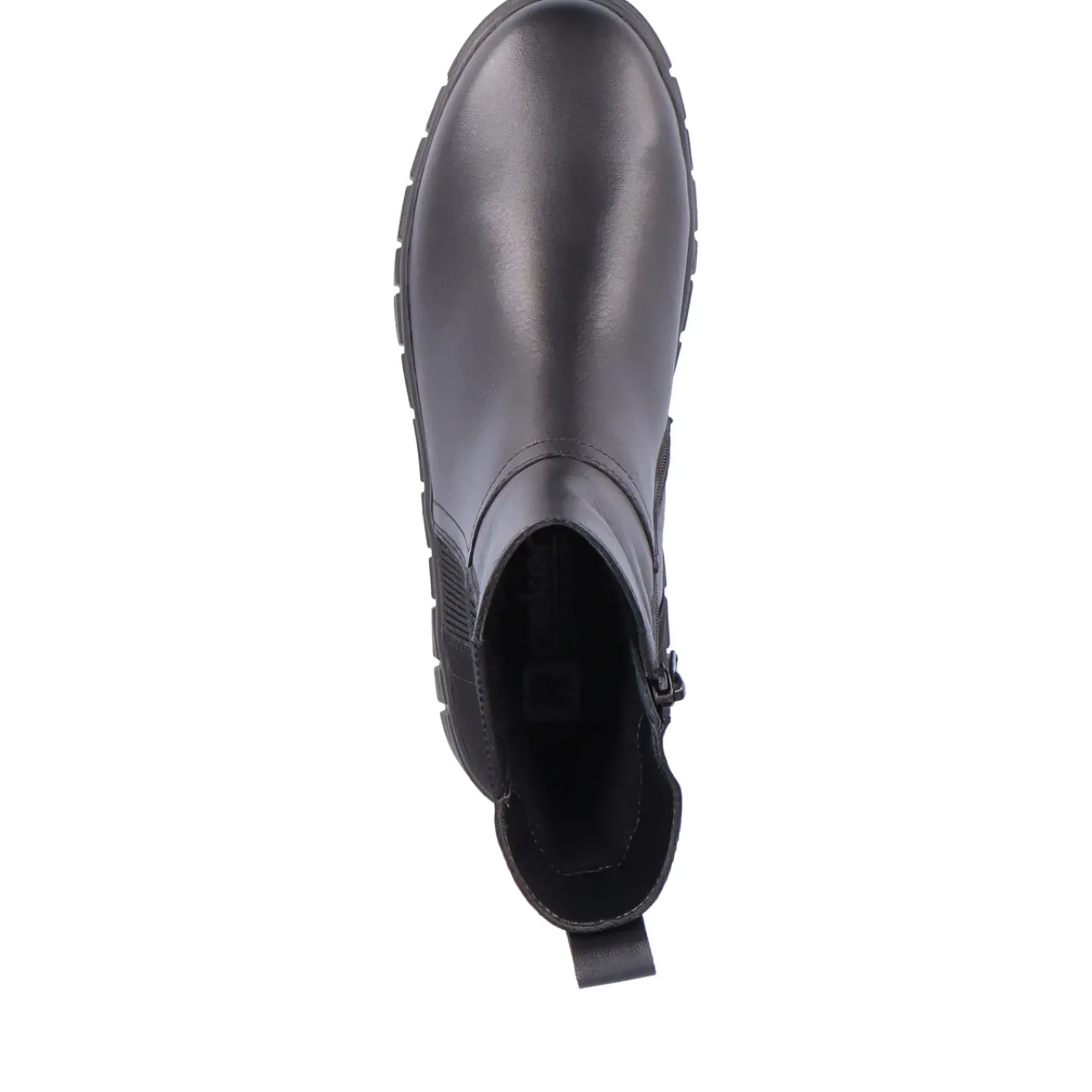 Hot Rieker Damskie Buty Chelsea W Kolorze Ciemnej Czerni