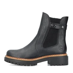 New Rieker Damskie Buty Chelsea , Asfaltowe, Czarne