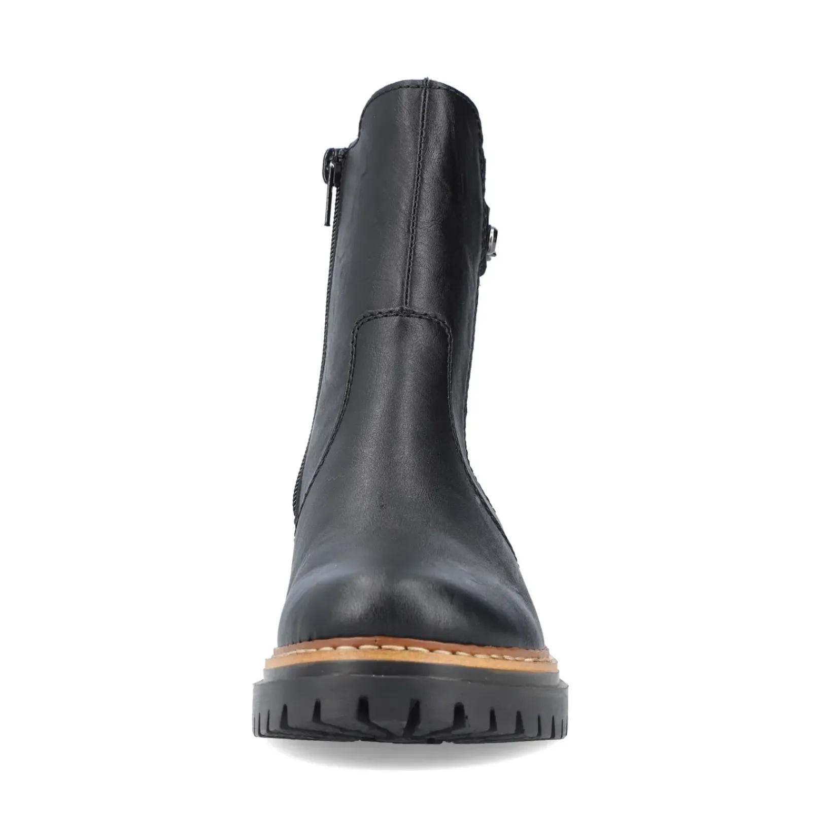 New Rieker Damskie Buty Chelsea , Asfaltowe, Czarne