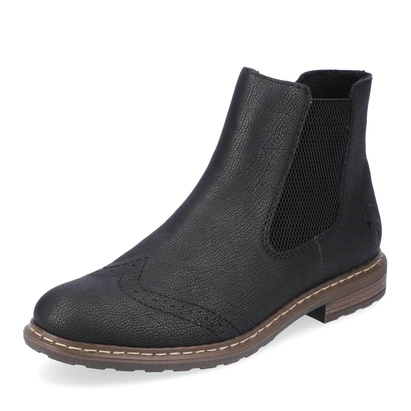 Clearance Rieker Damskie Buty Chelsea , Asfaltowe, Czarne
