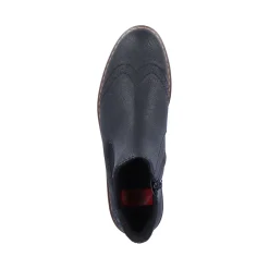 Clearance Rieker Damskie Buty Chelsea , Asfaltowe, Czarne