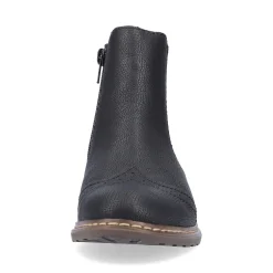 Clearance Rieker Damskie Buty Chelsea , Asfaltowe, Czarne