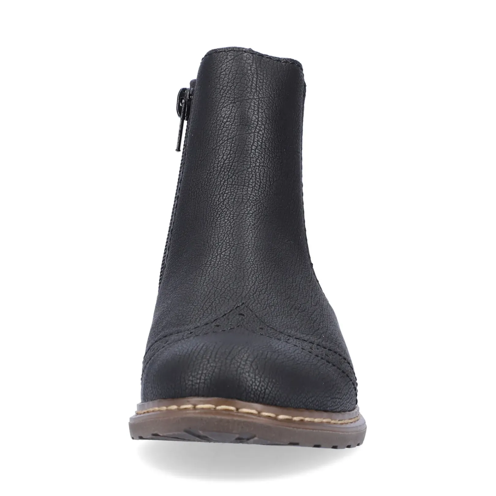 Clearance Rieker Damskie Buty Chelsea , Asfaltowe, Czarne