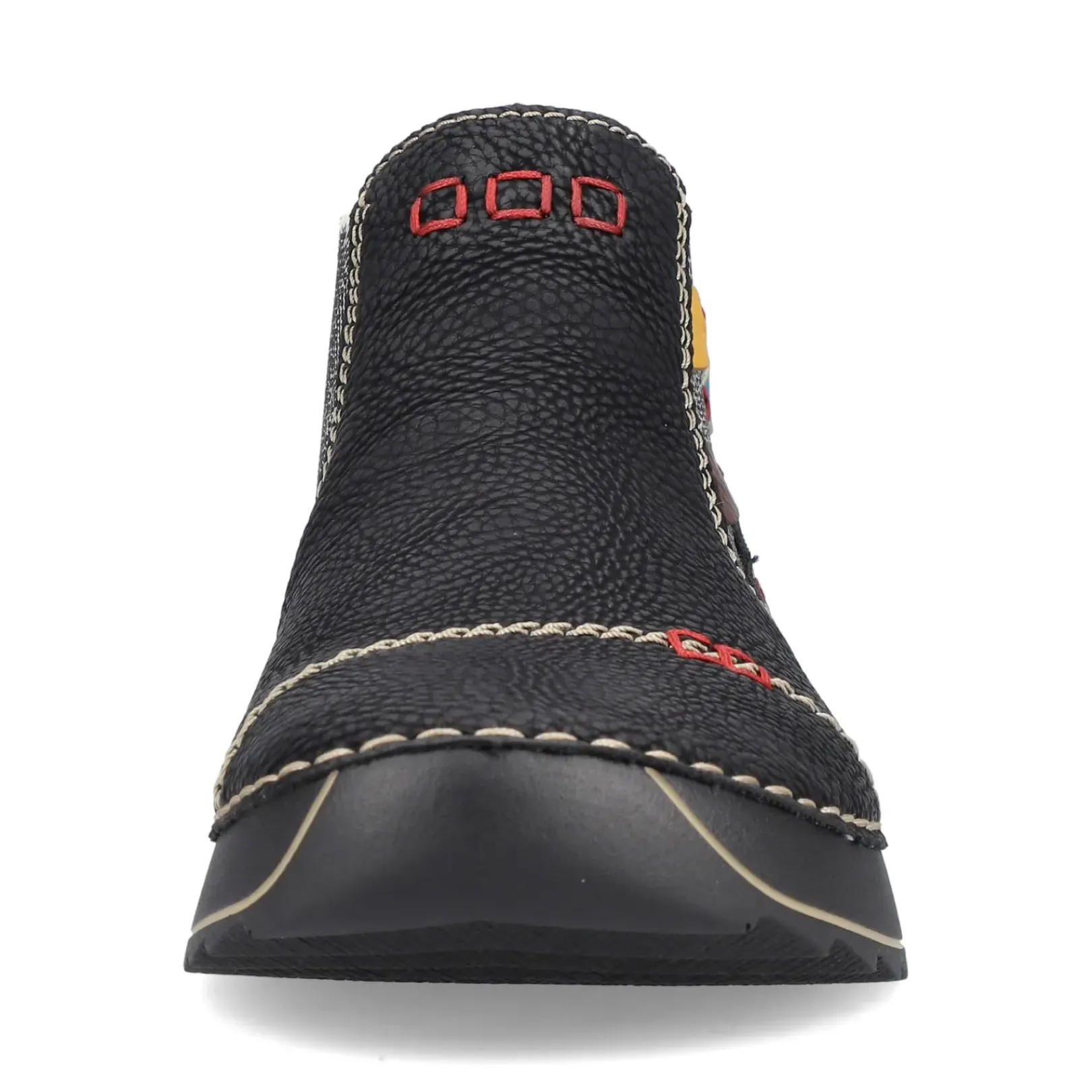 Discount Rieker Damskie Buty Chelsea Asfalt Czarno-Multi