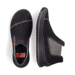 Discount Rieker Damskie Buty Chelsea Asfalt Czarno-Multi