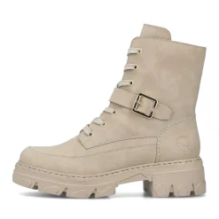Outlet Rieker Damskie Buty Motocyklowe W Kolorze Szampanskim