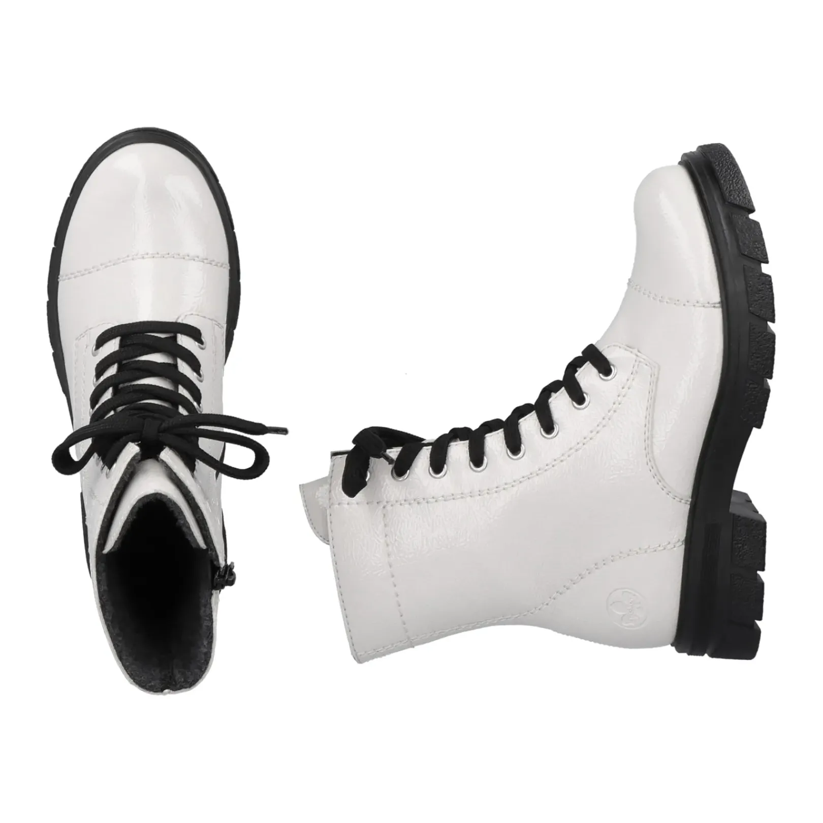 Best Rieker Damskie Buty Motocyklowe W Kolorze Czystej Bieli