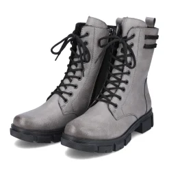 Best Rieker Damskie Buty Motocyklowe W Kolorze Granitowo-Szarym