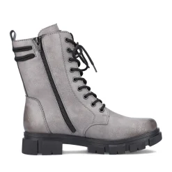 Best Rieker Damskie Buty Motocyklowe W Kolorze Granitowo-Szarym