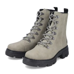 Outlet Rieker Damskie Buty Motocyklowe W Kolorze Mietowo-Zielonym