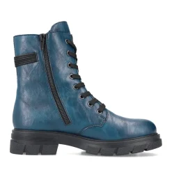 Clearance Rieker Damskie Buty Motocyklowe W Kolorze Benzyny-Czarne