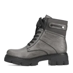 Clearance Rieker Damskie Buty Motocyklowe W Kolorze Ksiezycowoszarym