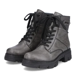 Clearance Rieker Damskie Buty Motocyklowe W Kolorze Ksiezycowoszarym