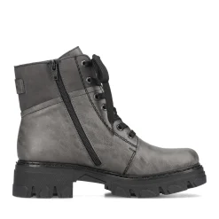 Clearance Rieker Damskie Buty Motocyklowe W Kolorze Ksiezycowoszarym